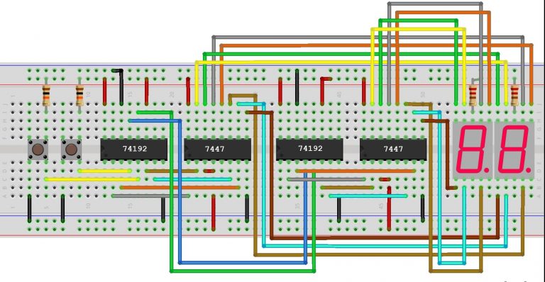 Contador con Display de 7 Segmentos (0 – 99)