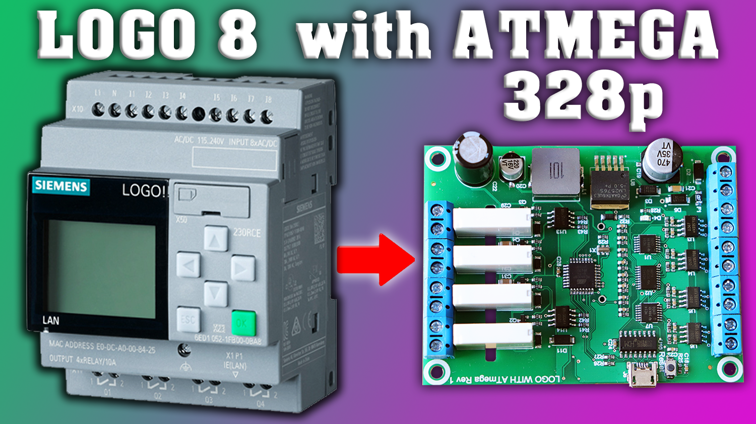 PLC LOGO 8 con ARDUINO (ATmega328p)